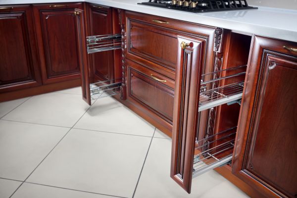 Cherry Cabinet Refacing in Dripping Springs