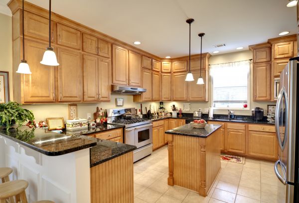 Maple Kitchen Cabinet Repair in Dripping Springs